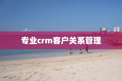 专业crm客户关系管理