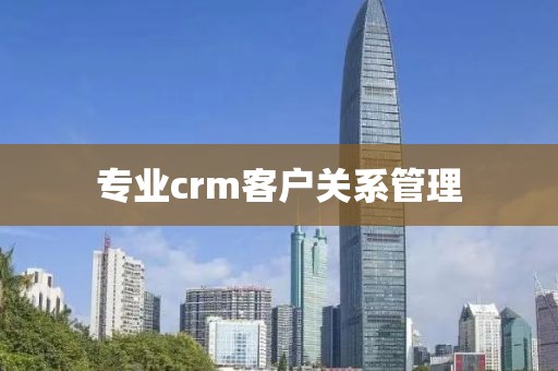 专业crm客户关系管理